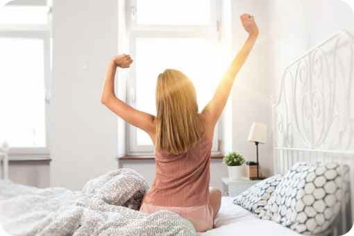 Women waking up early