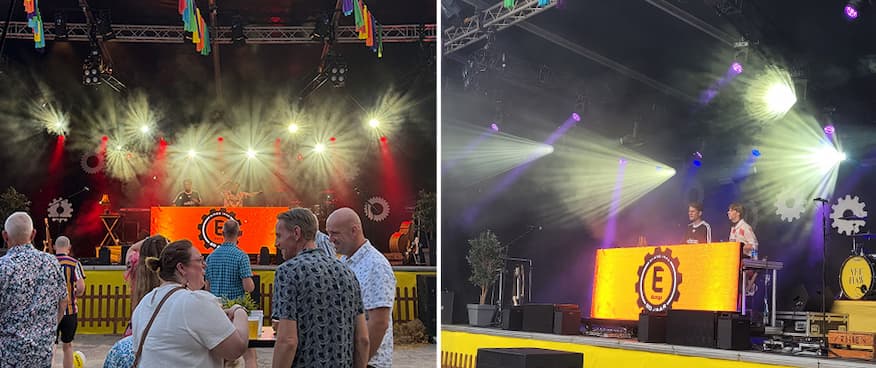 Photos of ADJ fixtures illuminating Elzinga Groep's 80th Anniversary Festival Photos of ADJ fixtures illuminating Elzinga Groep's 80th Anniversary Festival