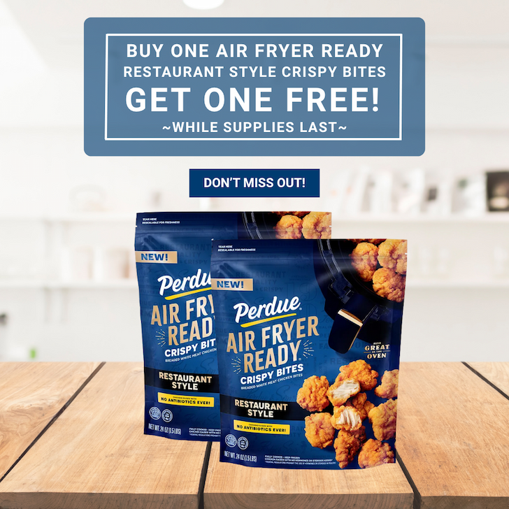 Buy one Bag of Air Fryer Ready Buffalo Bites Get one Free