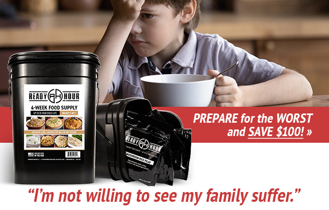 One Crisis After Another! Will the Madness Ever End? Those Who Prepare Now Won't Regret It. SAVE $100 on Vital Emergency Food!