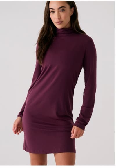 Dynamic Turtleneck Dress