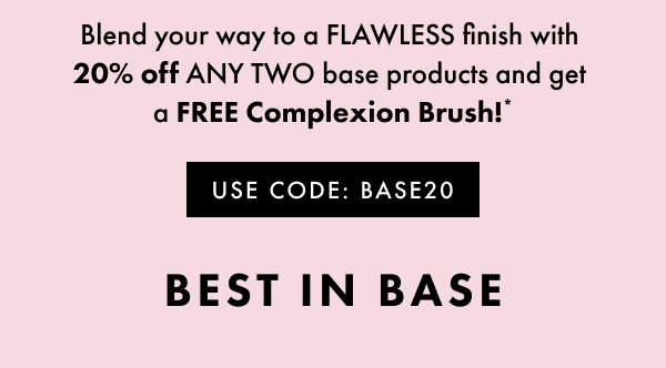 20% off and free Complexion Brush!