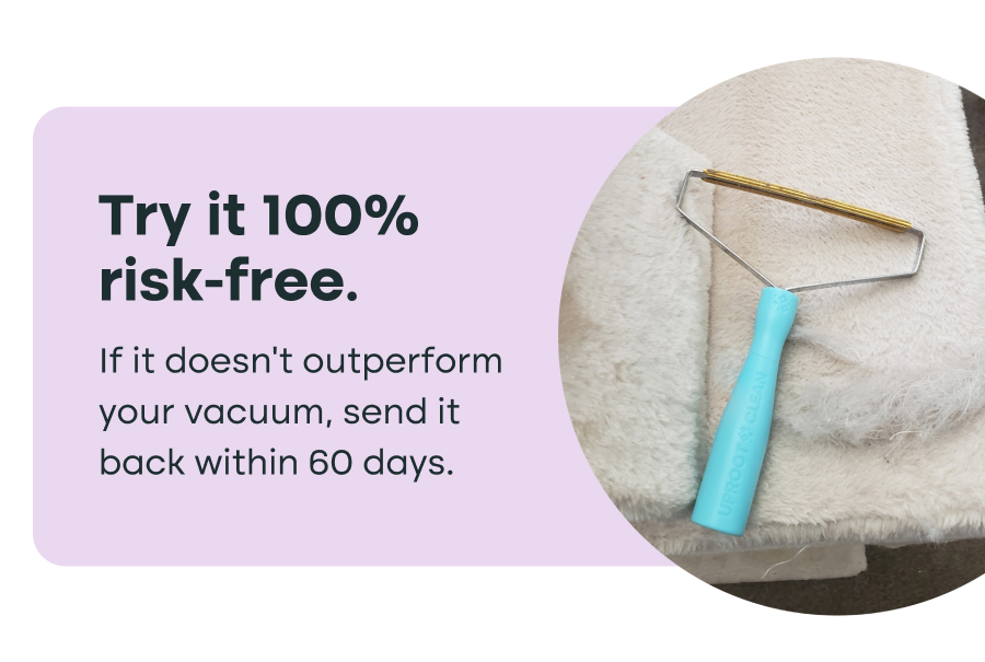 Try it 100% risk-free. If it doesn't outperform your vacuum, send it back within 60 days.