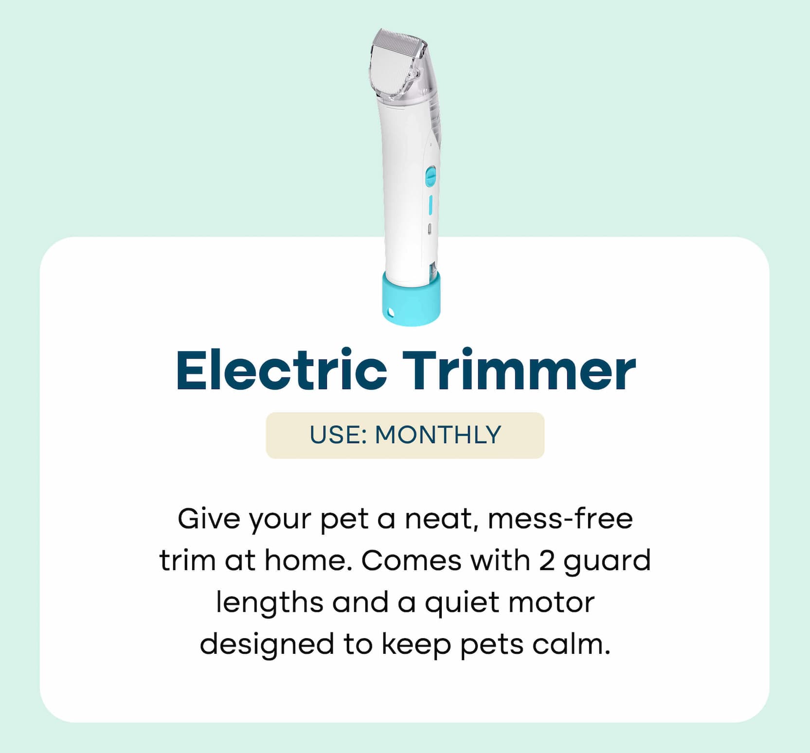 You left your groomer in the cart