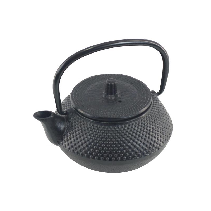 Tetera de hierro fundido negra