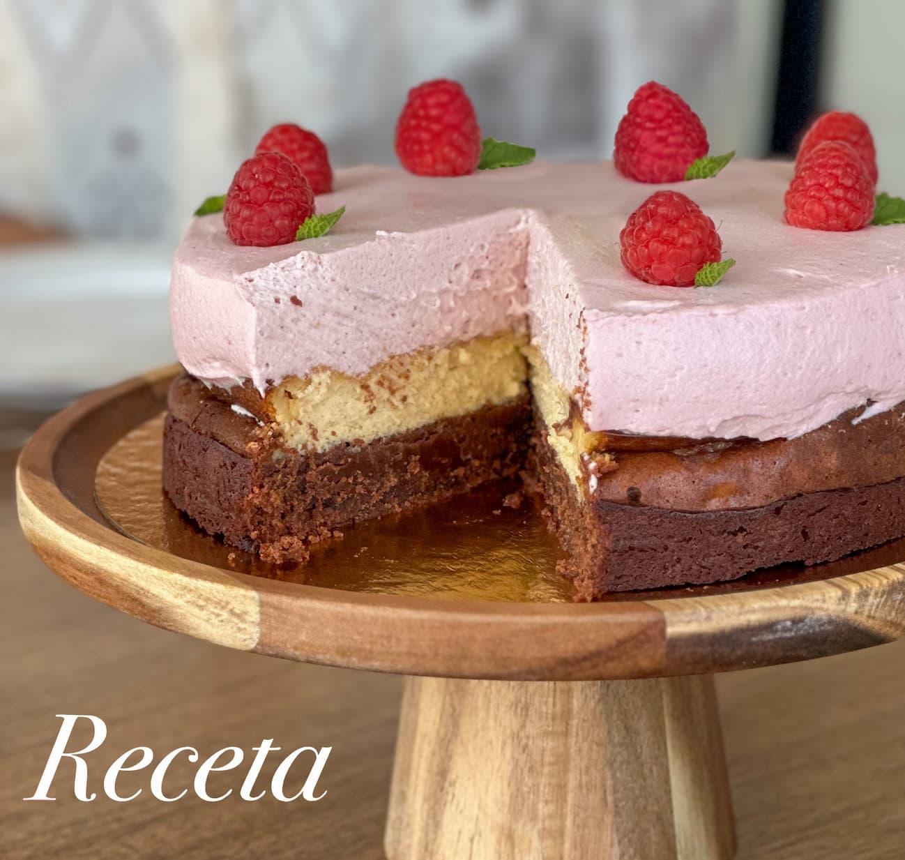 Tarta Raspberry Cheesecake Brownie