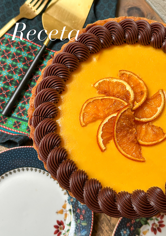 TARTA DE NARANJA Y CHOCOLATE