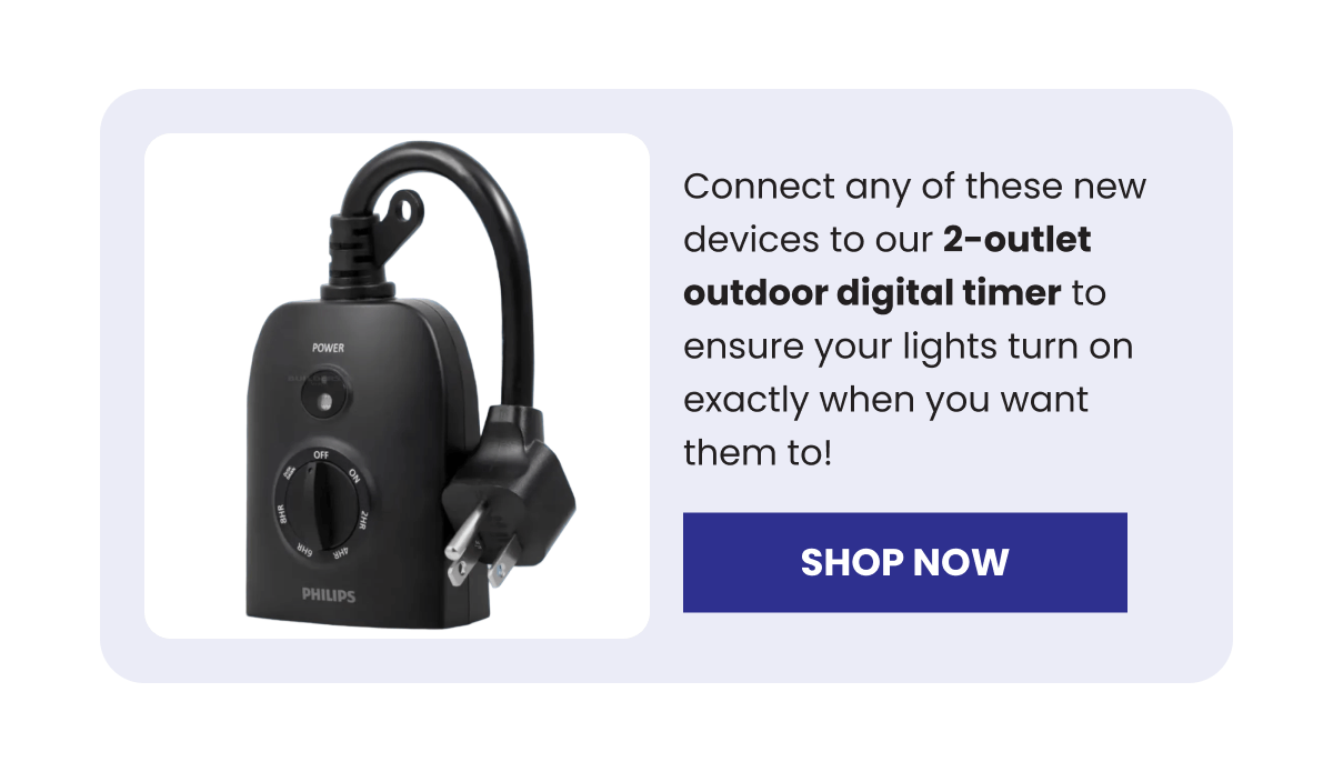 Outdoor digital timer for dock lighting