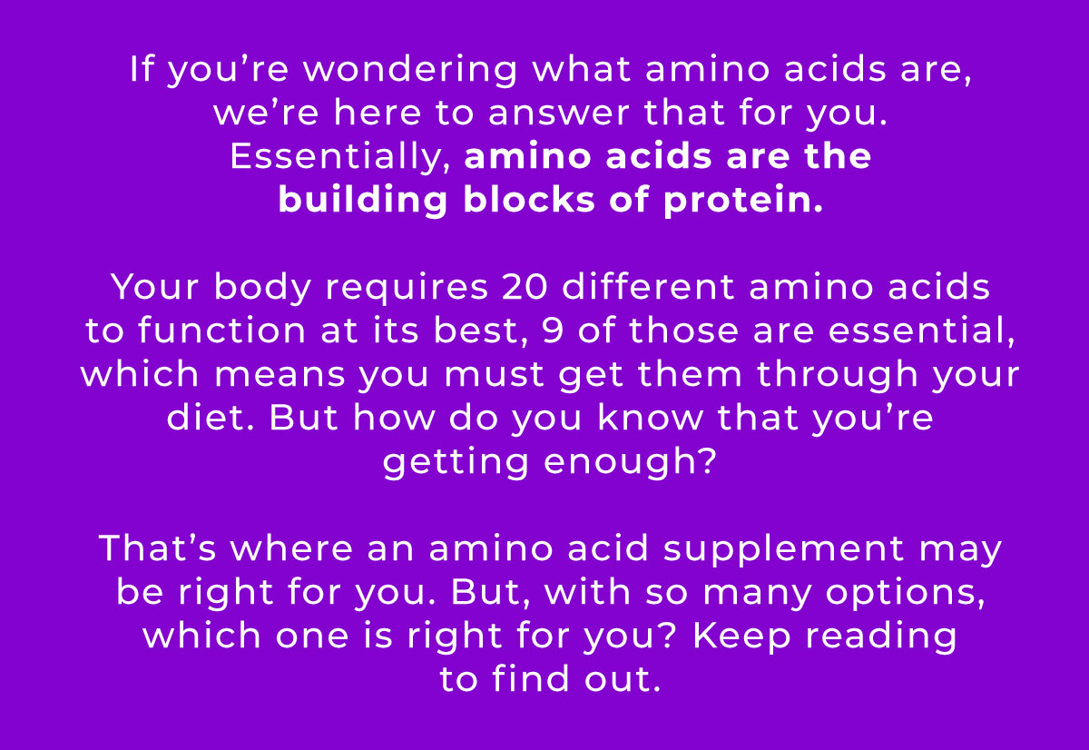 Amino Acids What are they? 💧 Australian Sports Nutrition