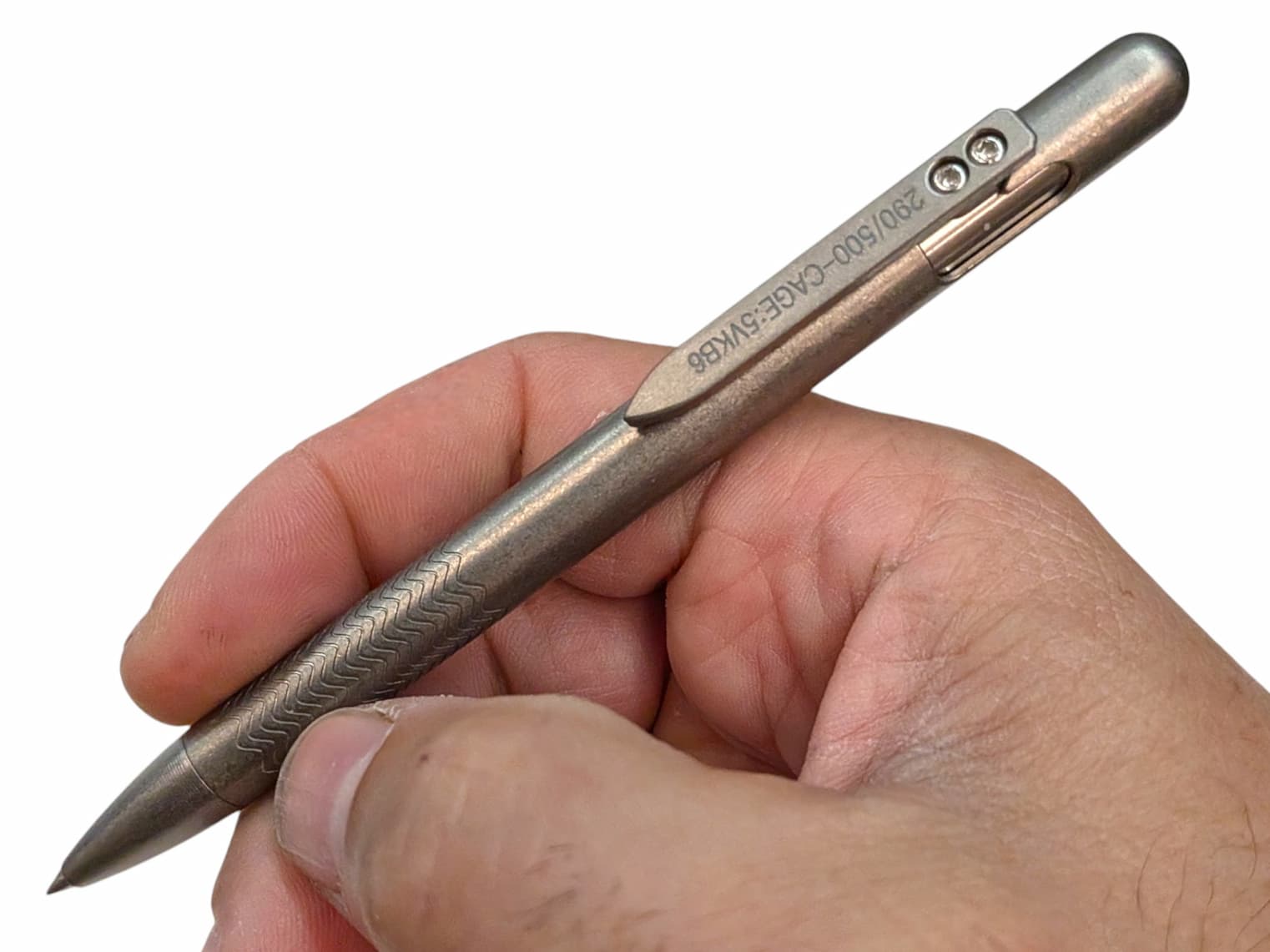 Bolt Action Titanium Flight Suit Pen Gen 3 by Maratac