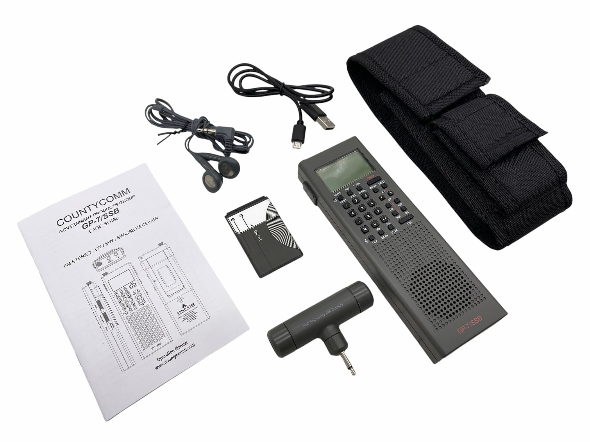 GOV MIL Pack CountyComm GP-7 SSB Gen 5 USB-C Radio