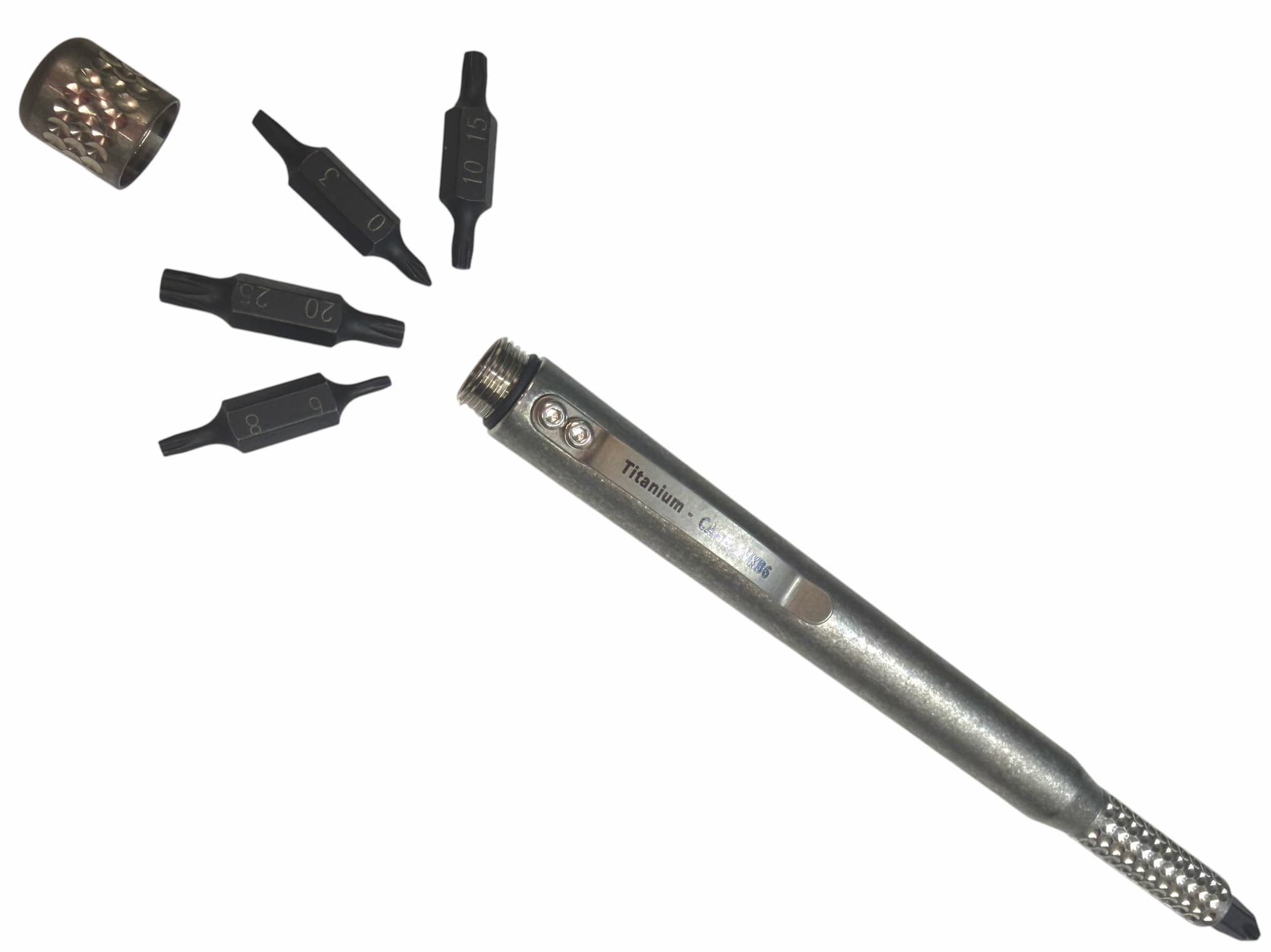 XXL Dual Sided 1/4 Inch Pen Driver Titanium by Maratac