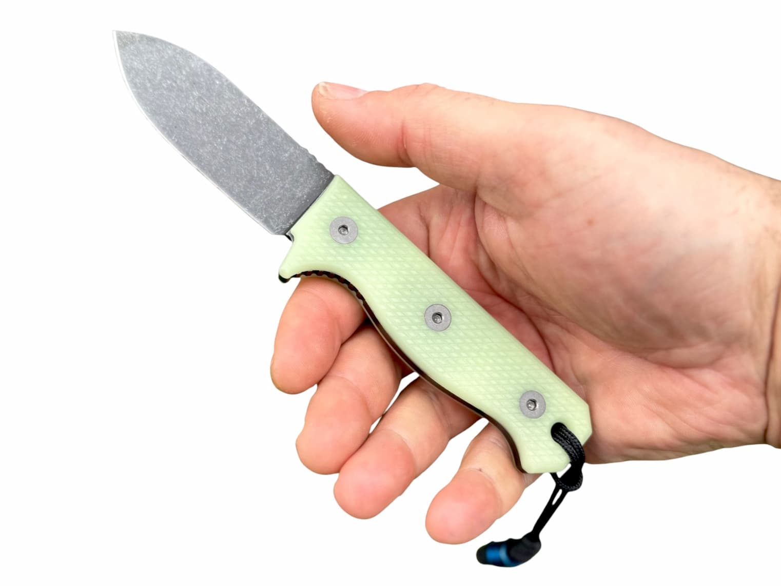 Compact R4A Slim Ready 4 Action Knife D2 Fixed Blade UGM Glow Scales