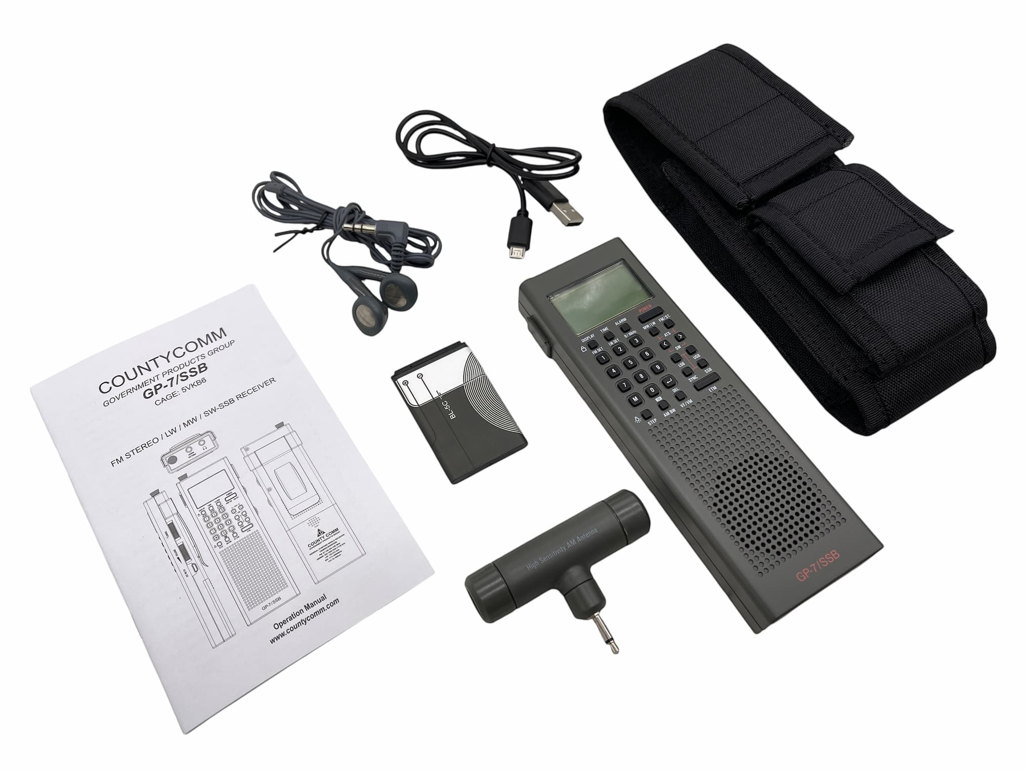 GOV MIL Pack CountyComm GP-7 SSB Gen 5 With USB-C General Purpose Radio