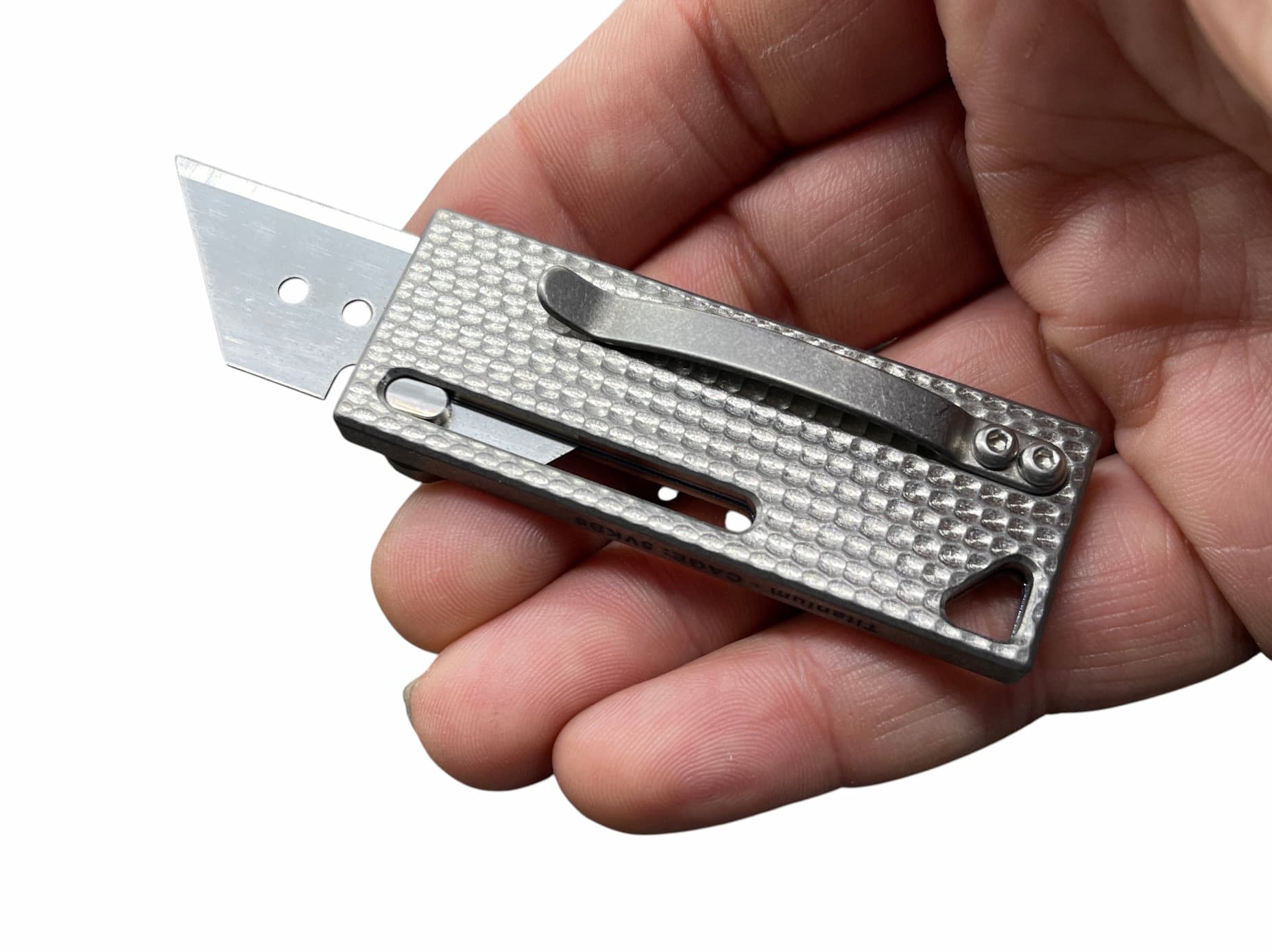 MaxMadCo Design Titanium Utility Blade Knife Gen 2