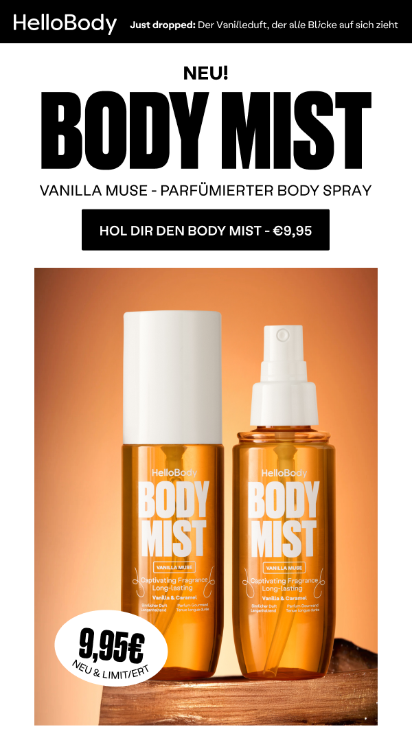 HelloBody - main banner body mist offer