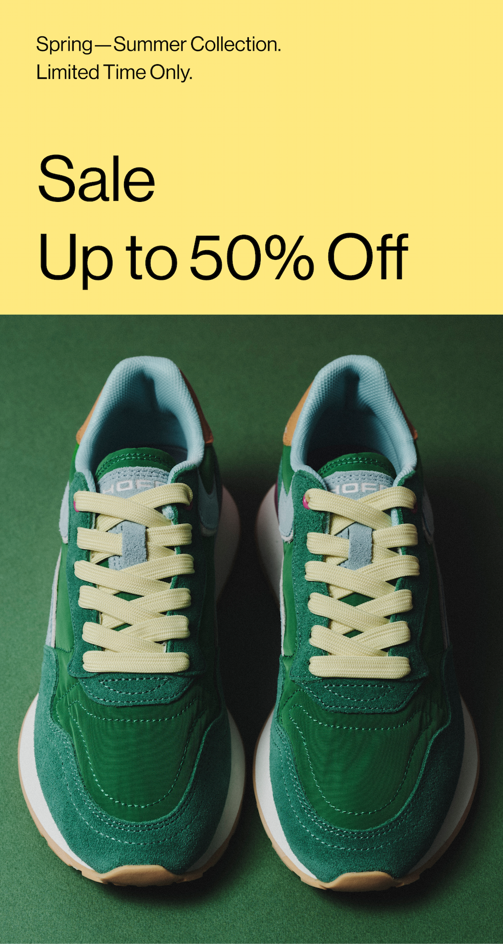 Sale, up to 50%