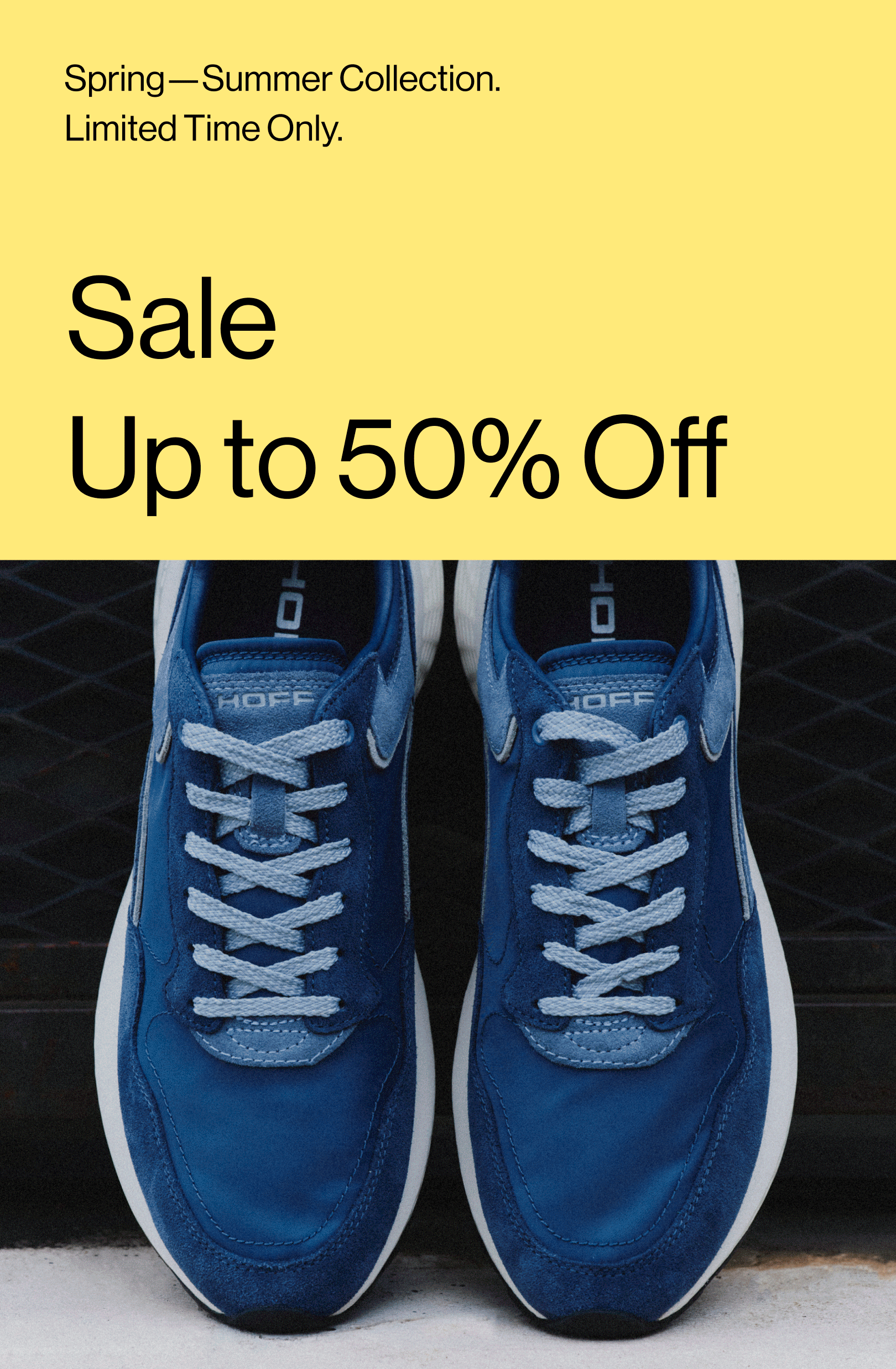 Sale, up to 50%