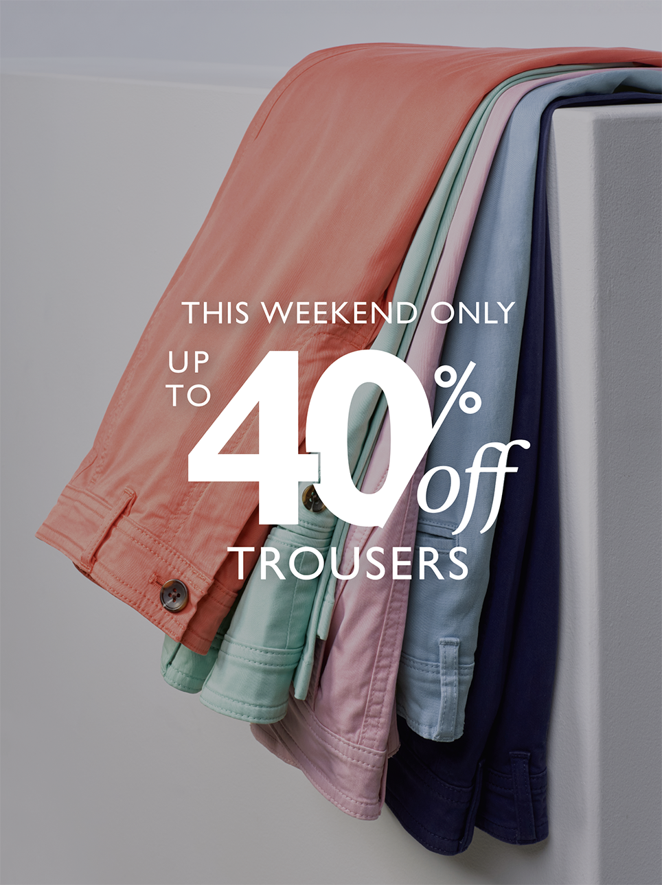 an image of a group of jeans with a sale tag