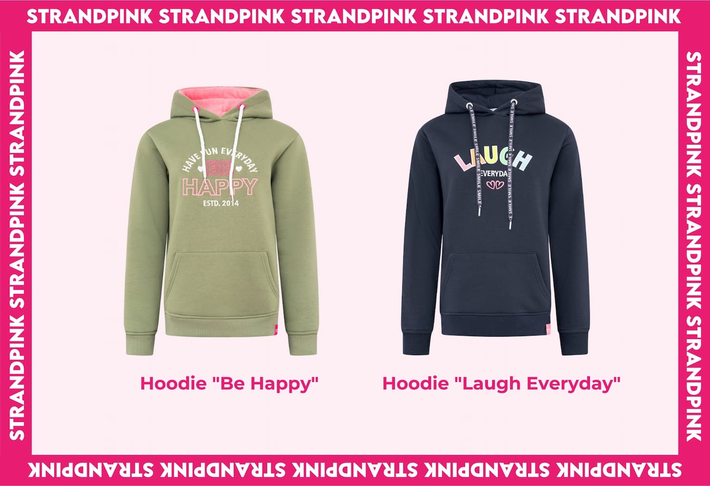 Strandpink-Hoodies