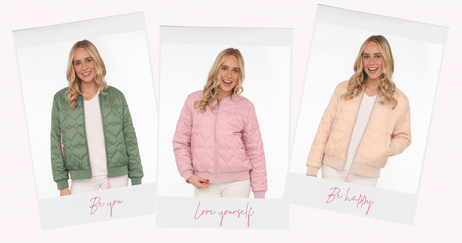 Bomberjacke "Be Happy"