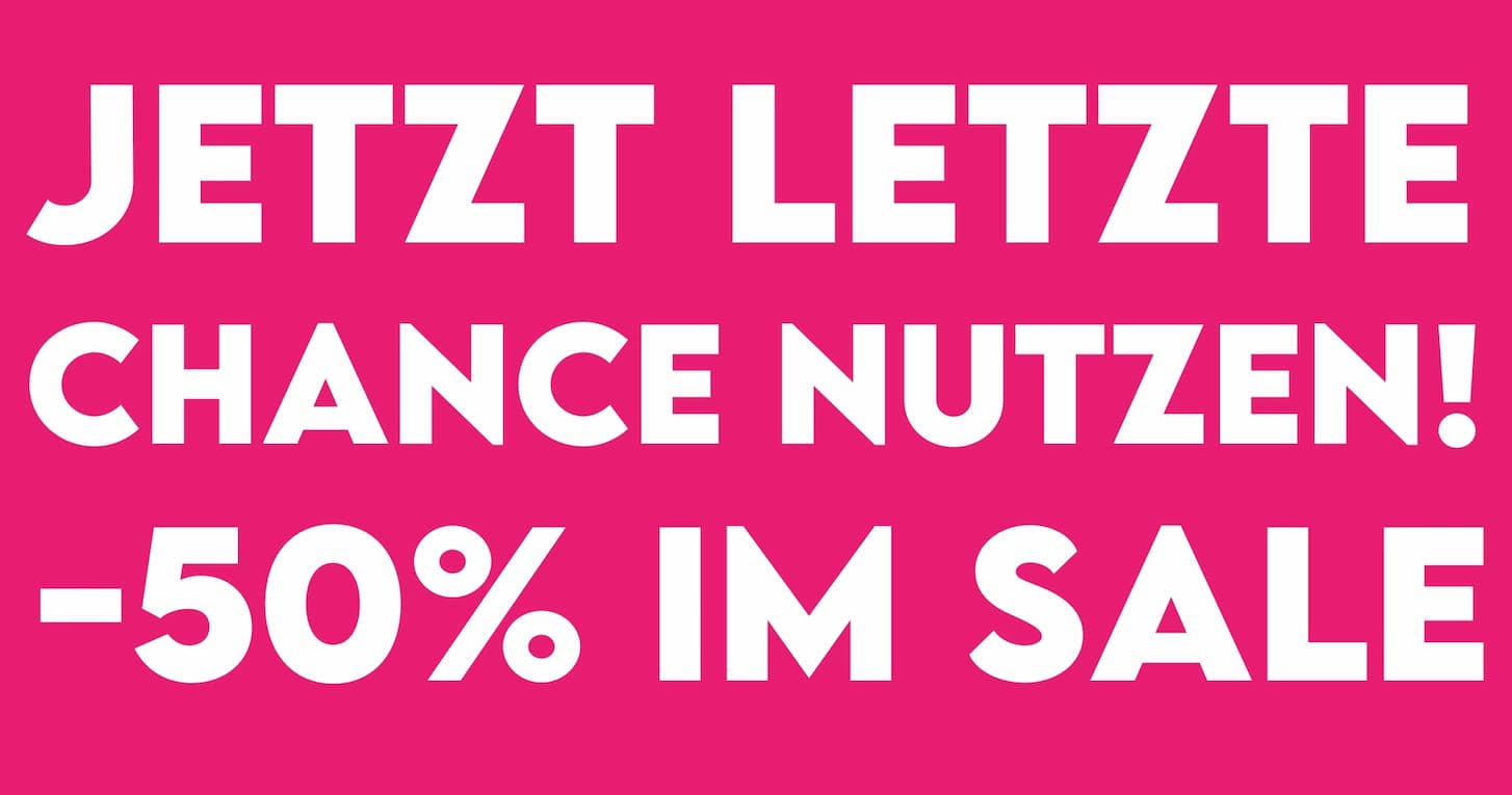 -50% im Sale sparen