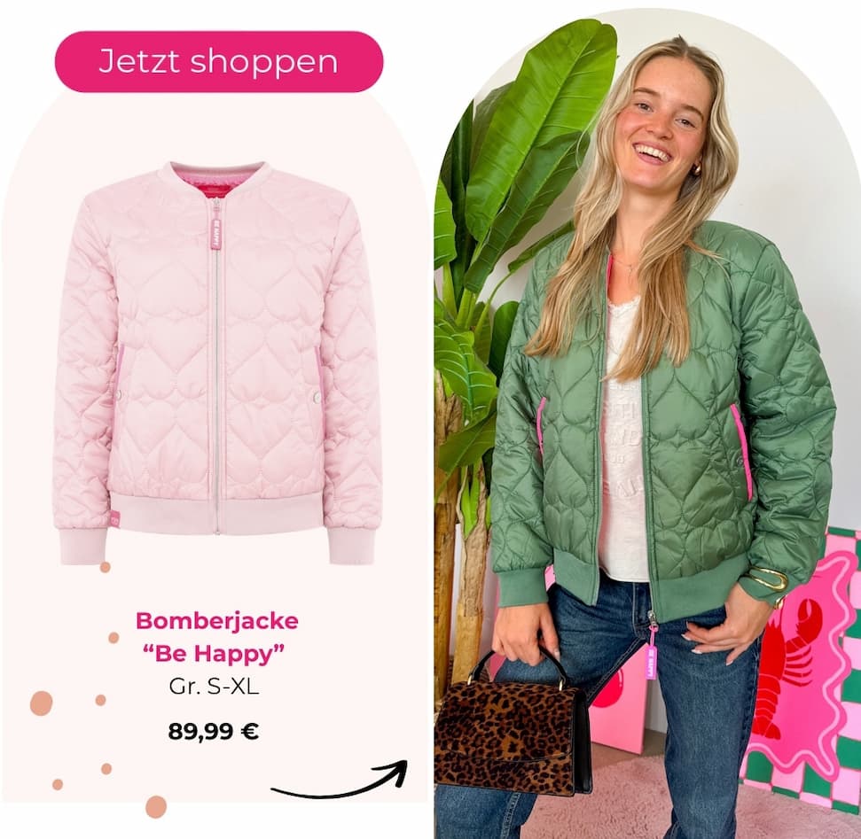 Bomberjacke "Be Happy"