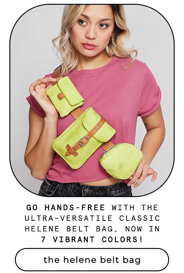 Go hands-free with the ultra-versatile classic Helene Belt Bag, now in 7 vibrant colors!