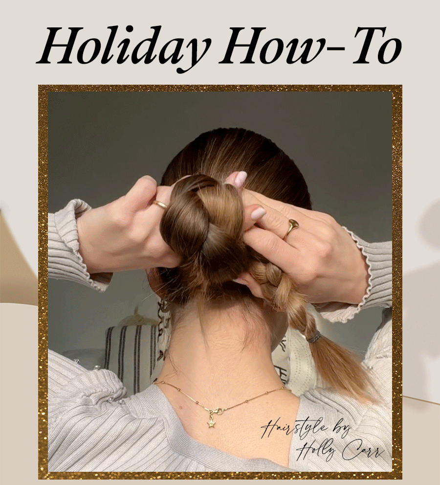Recreate This Chic Holiday Bun Unite Hair