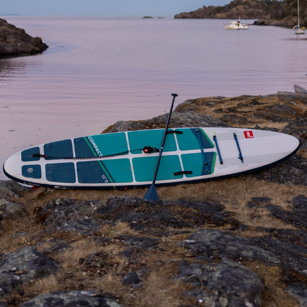 Red Original Insulated Stainless SteelDrinks Bottle on the beach