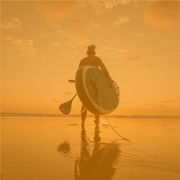 Woman with 10'6" Ride Love the Oceans paddleboard