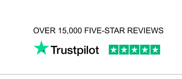 Over 15,000 Five-Star Reviews on TrustPilot