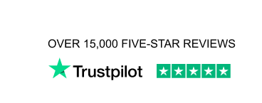 Over 15,000 Five-Star Reviews on TrustPilot
