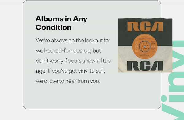 Albums in Any Condition