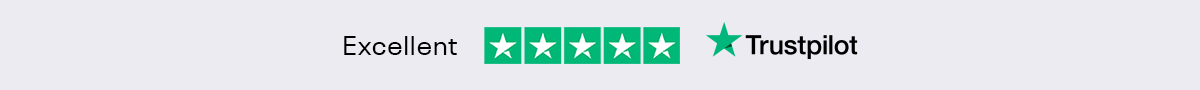 Trustpilot - 5 stars (EXCELLENT)