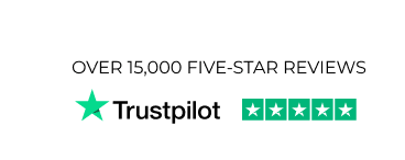 Over 15,000 Five-Star Reviews on TrustPilot