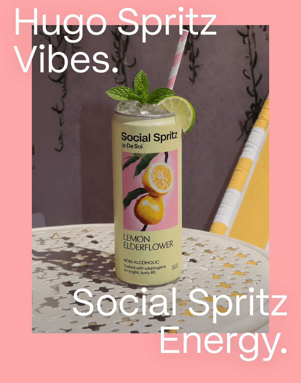 Hugo Spritz Vibes. Social Spritz Energy.