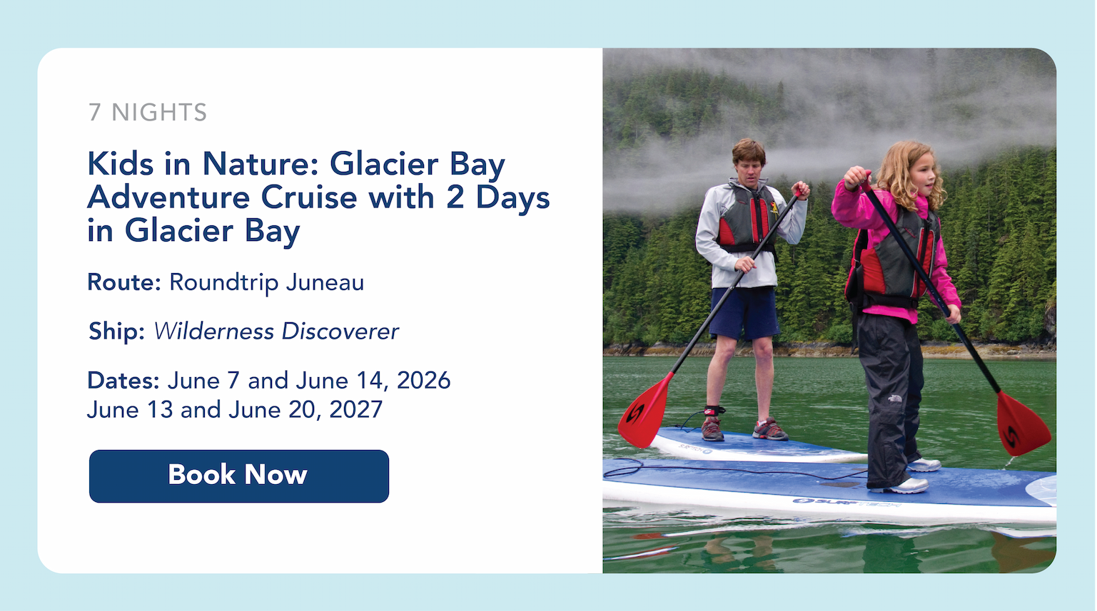 Kids in Nature: Glacier Bay Adventure Cruise with 2 Days in Glacier Bay | UnCruise Adventures