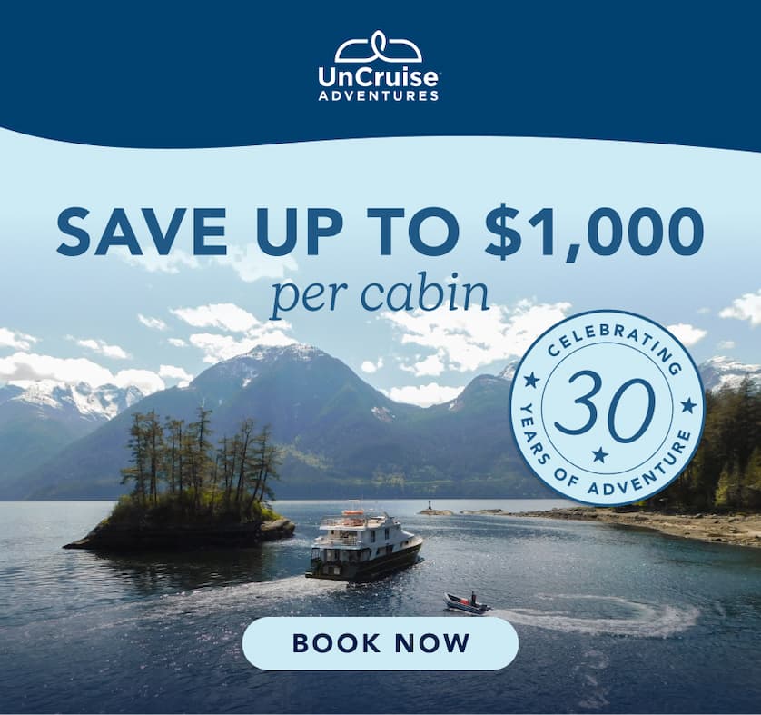 Skiff with Safari Quest | Save up to $1,000 per cabin |  UnCruise Adventures