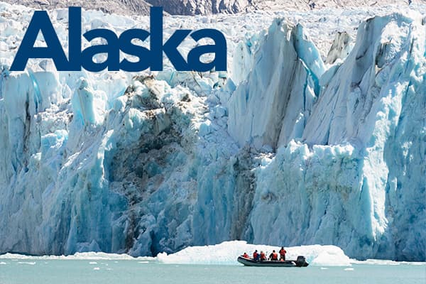 skiff viewing glacier | UnCruise Adventures