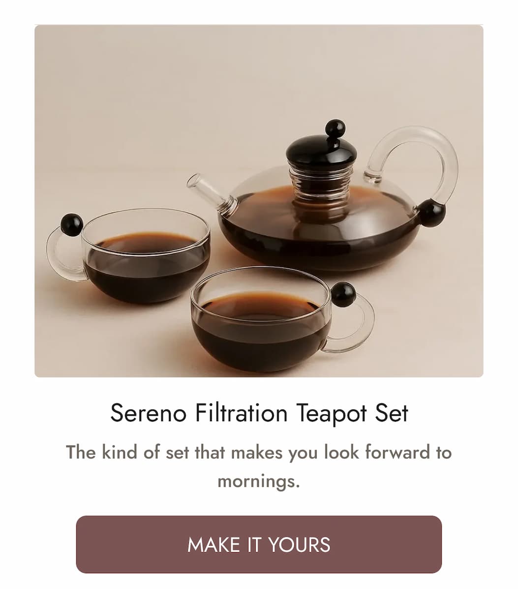 Sereno Filtration Teapot Set
