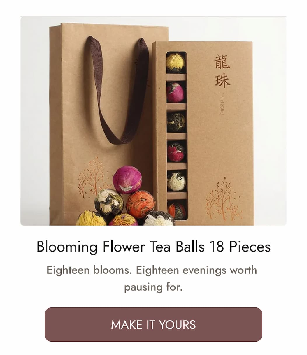 Blooming Flower Tea Balls 18 Pieces