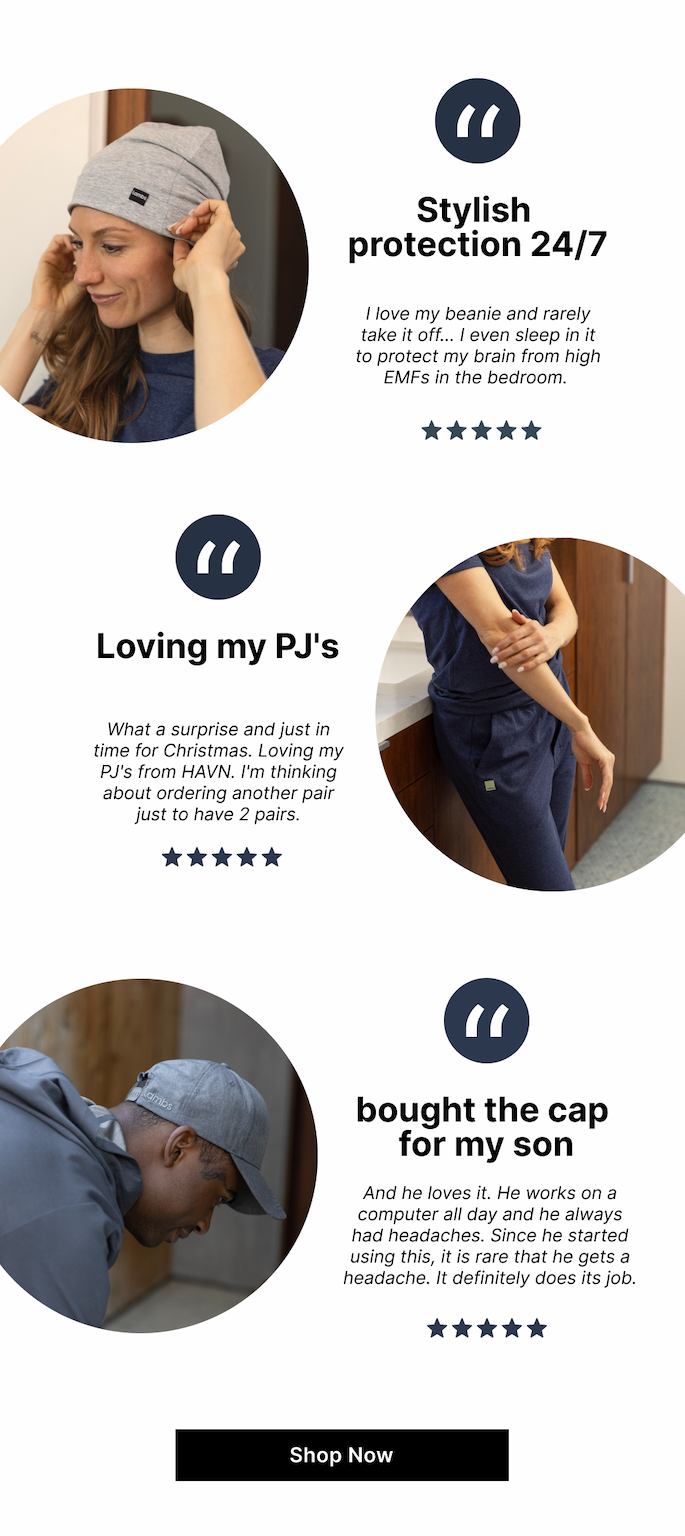 Meet the products our 60,000+ customers love most. These products consistently earn 5-star reviews for their effective protection, premium comfort, and noticeable health benefits including improved sleep and mental clarity.