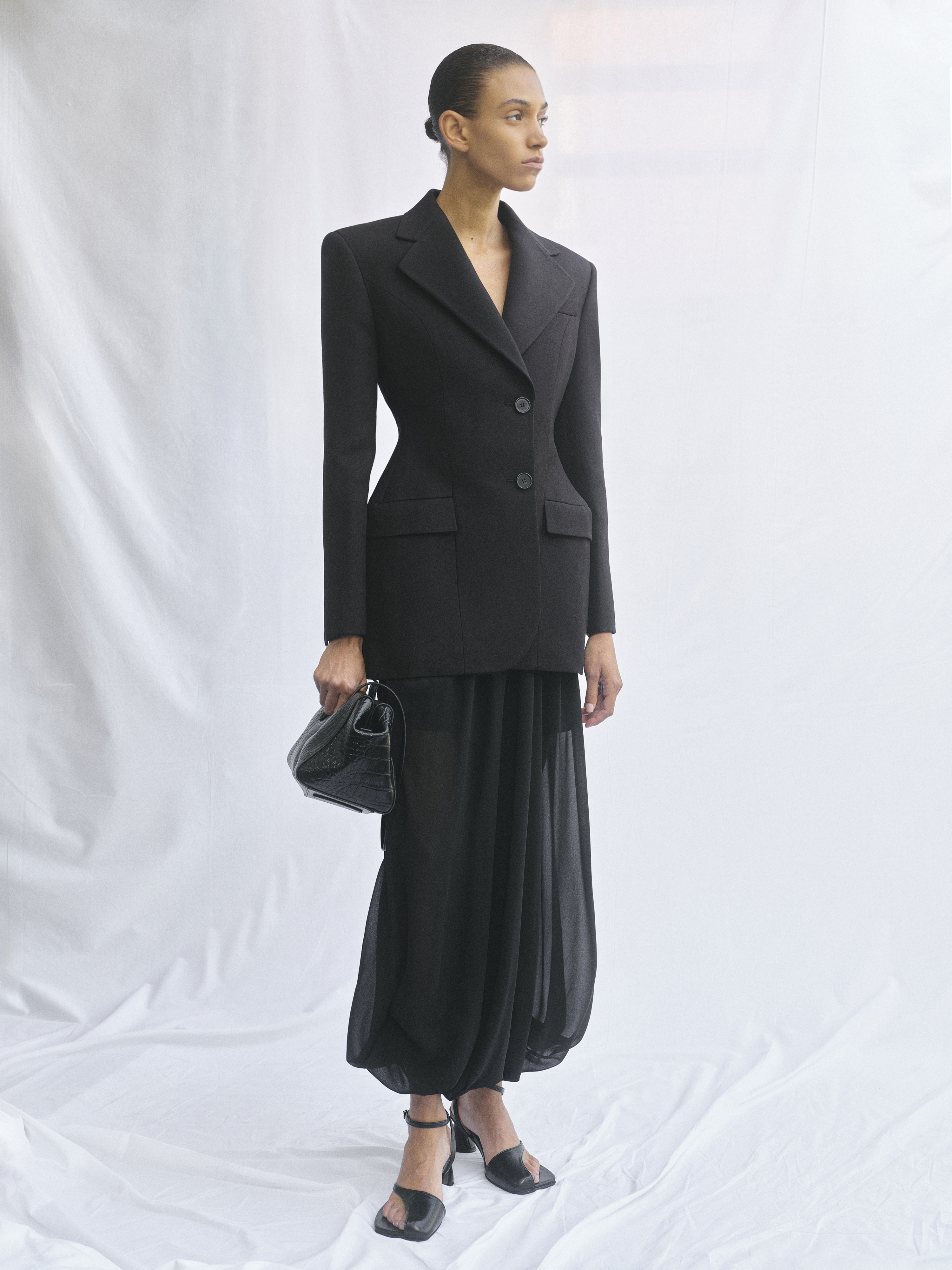 Hailey Lambskin Blazer, Pecan – SourceUnknown
