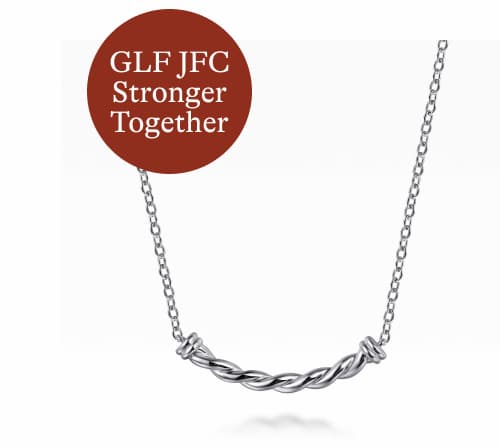 925 Sterling Silver Twisted Bar Necklace