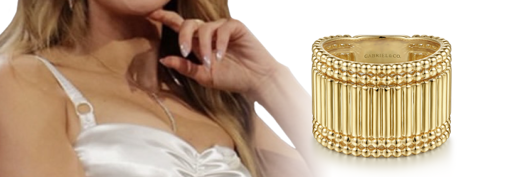 14K Yellow Gold Bujukan Cigar Band