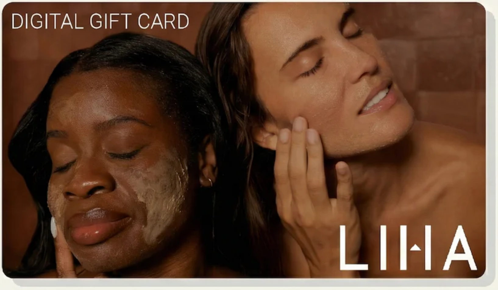 Virtual Card with the LIHA Beauty Logo on it