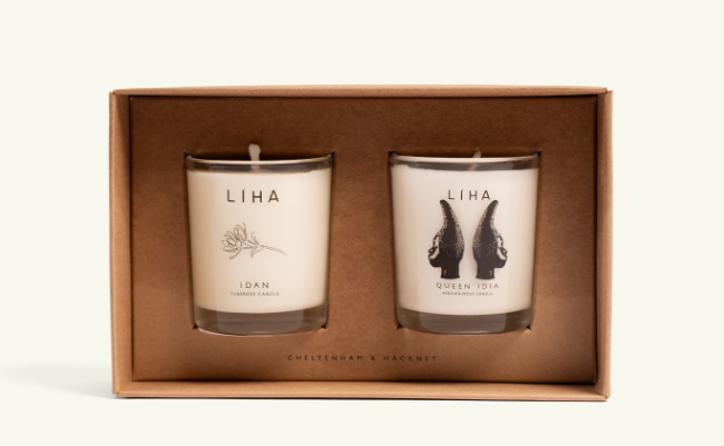 Mini candles in a gift box