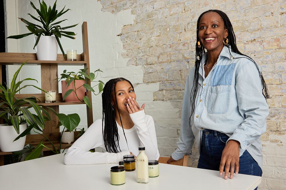 An image of Liha and Abi