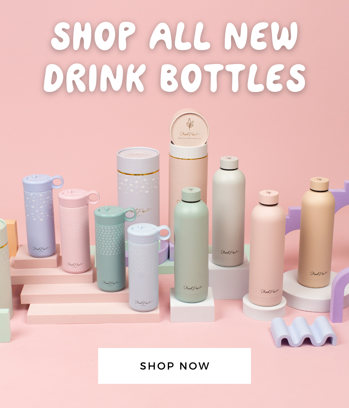 NEW SPP Drink Bottle Range is now LIVE 💦 Steph Pase Planners